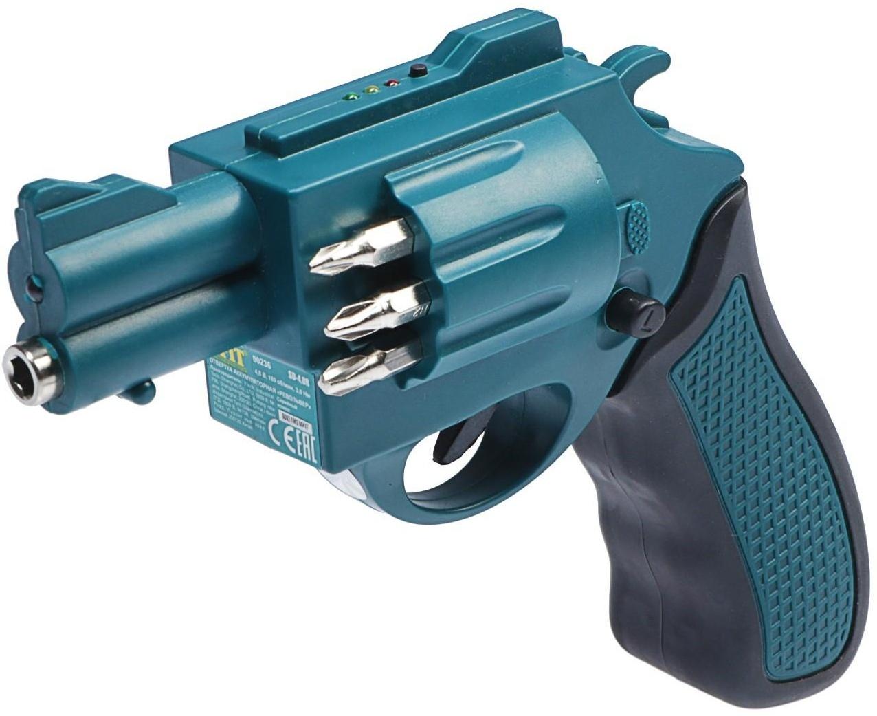 Отвертка аккумуляторная FIT 80236, 4.8 В, 180 об/мин, 3 Нм, Ni-Cd, 0.6 Ач, подсветка