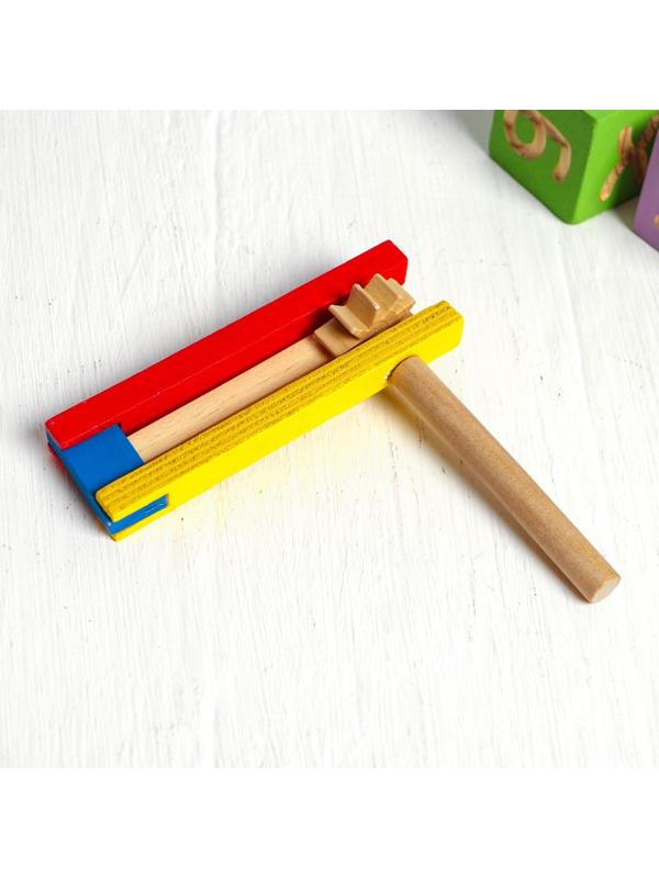 Музыкальная игрушка «Трещотка» 2.5×10.5×11.5 см