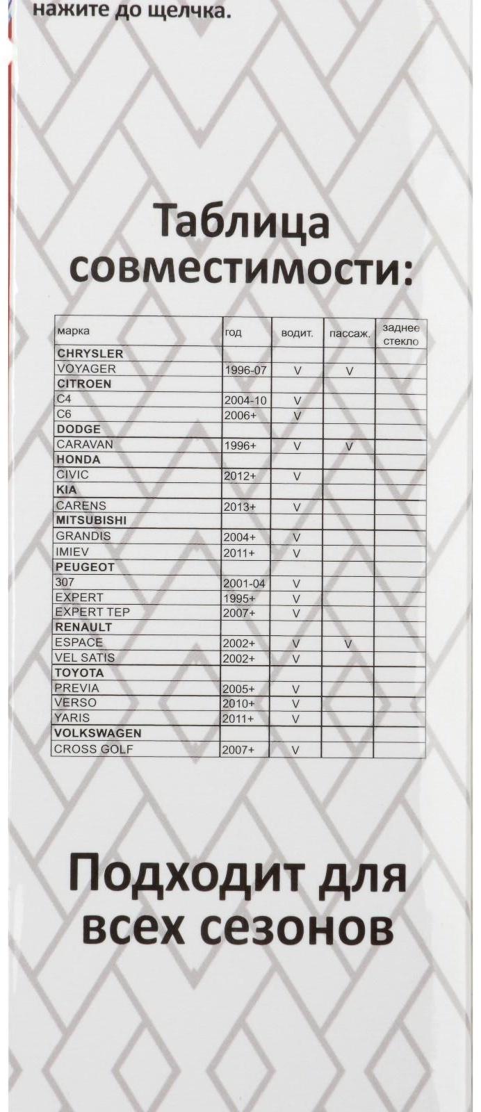 Щетка стеклоочистителя Autovirazh 