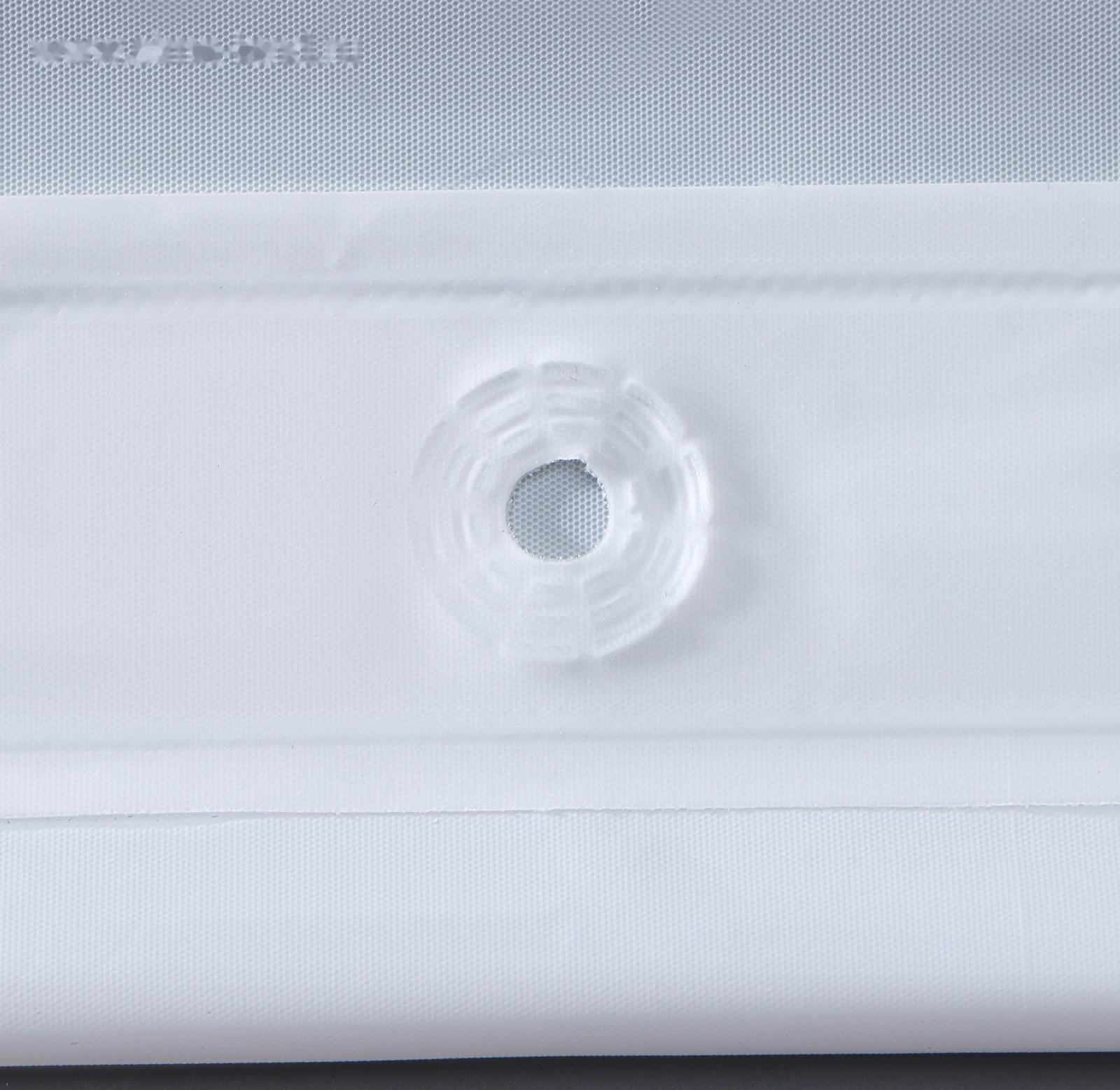 Штора для ванны Доляна «Классика», 180×180 см, EVA, цвет белый