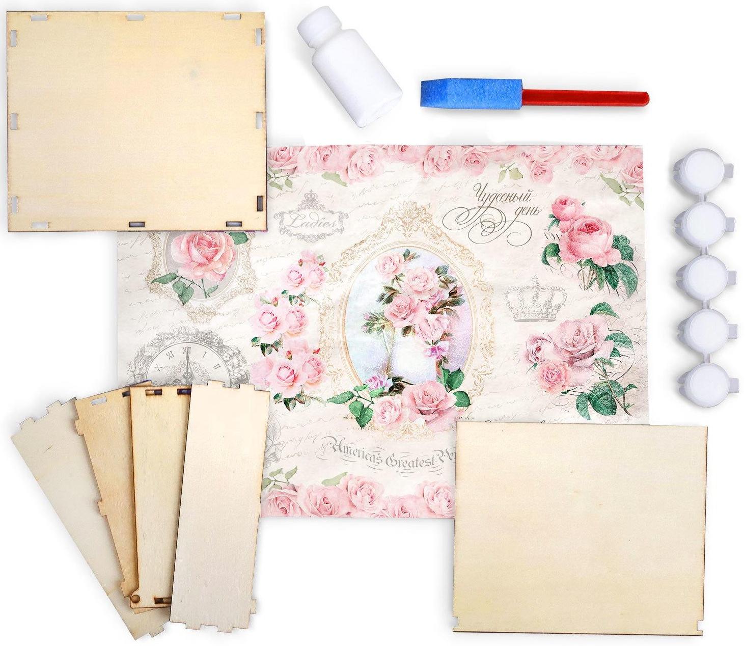 Набор для декупажа шкатулки «Нежность»