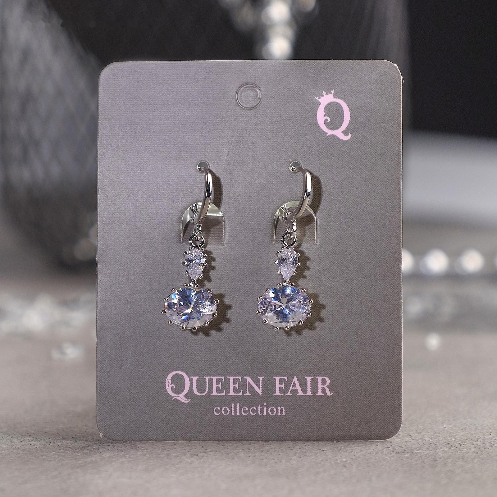 Серьги со стразами 