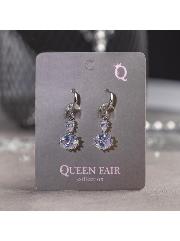 Серьги со стразами 