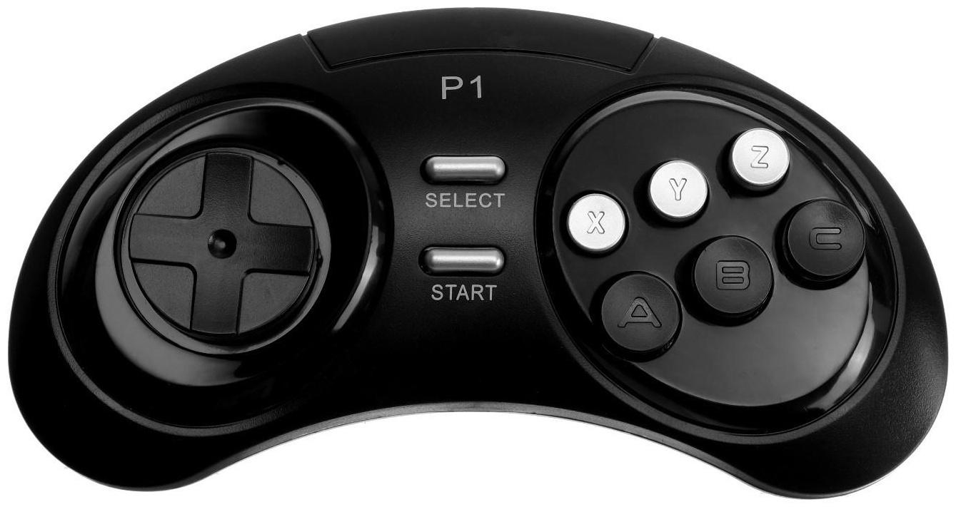 Игровая приставка Retro Genesis 8 Bit Wireless, AV кабель, 2 беспр. джойст., 300 игр, черная