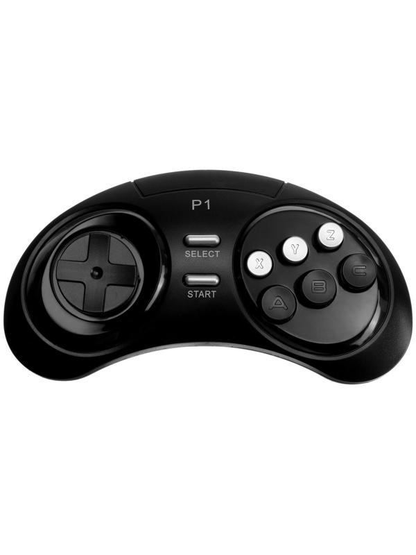 Игровая приставка Retro Genesis 8 Bit Wireless, AV кабель, 2 беспр. джойст., 300 игр, черная