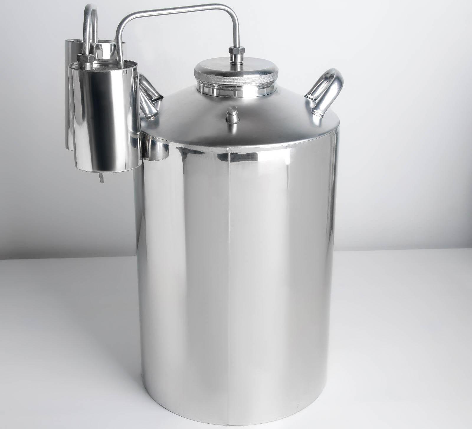 Дистиллятор, 25 л, горло 10 см, термометр, клапан