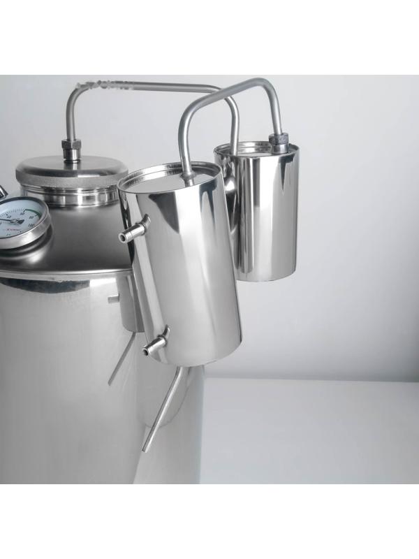 Дистиллятор, 25 л, горло 10 см, термометр, клапан