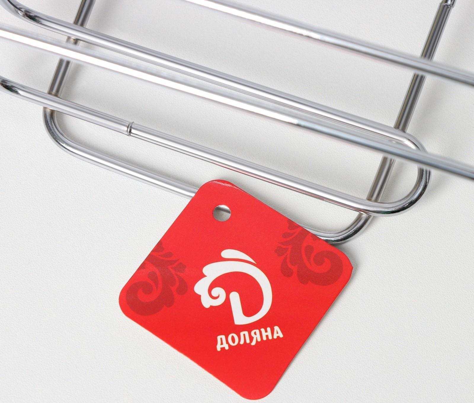 Держатель для туалетной бумаги двойной Доляна, 18×15×20 см