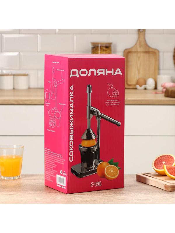 Соковыжималка механическая Доляна Fruits, 20×14,5×37 см