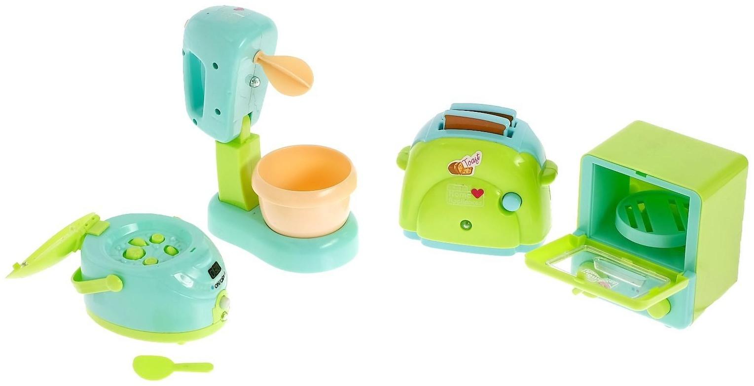 Набор бытовой техники для кухни: тостер, духовка, миксер, пароварка