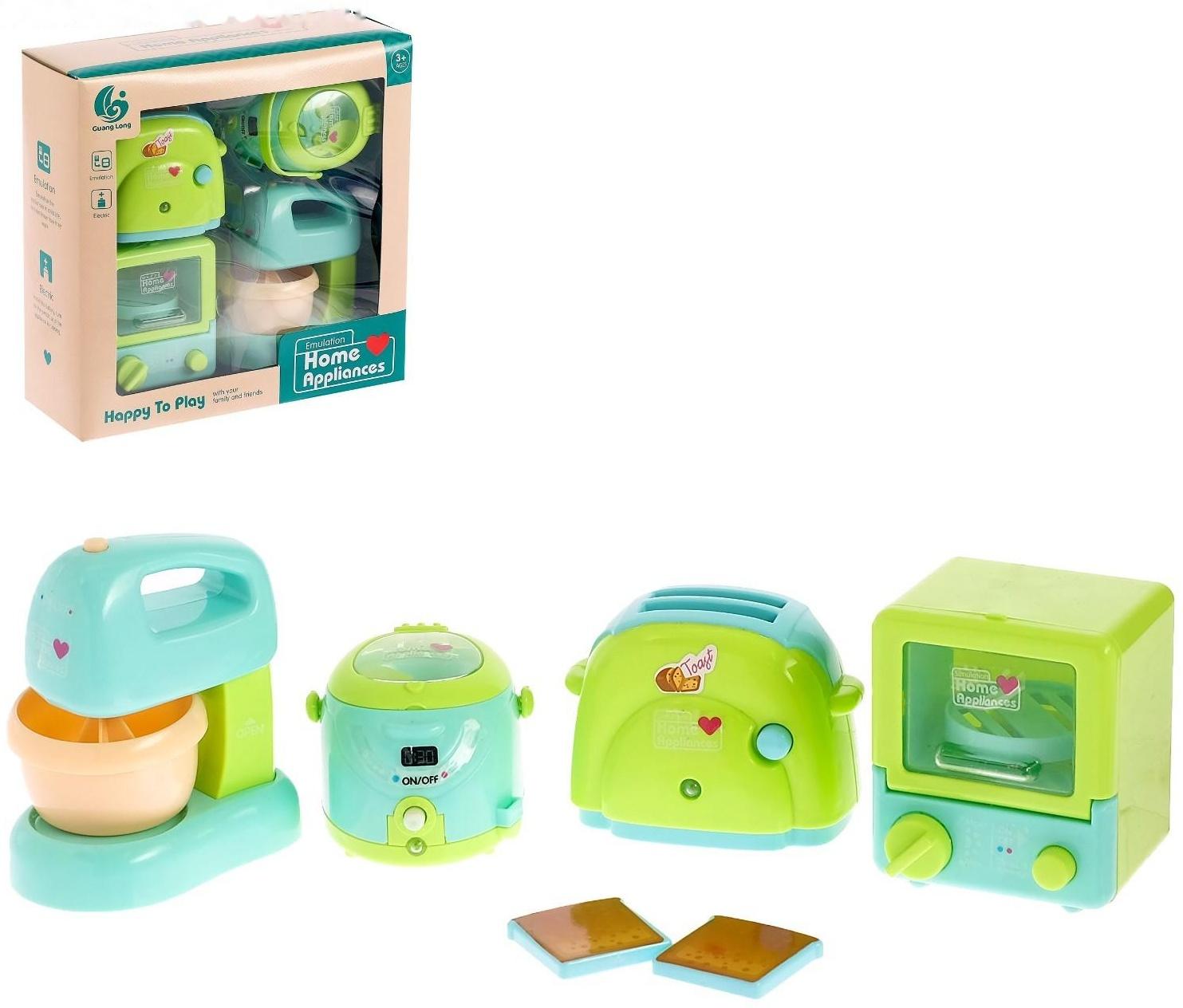 Набор бытовой техники для кухни: тостер, духовка, миксер, пароварка