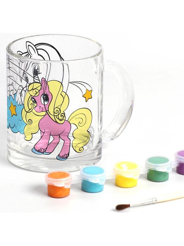 Кружка для росписи красками «Волшебные единороги»