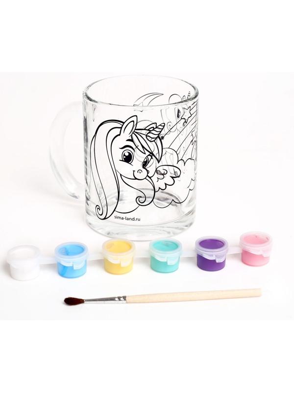 Кружка для росписи красками «Волшебные единороги»
