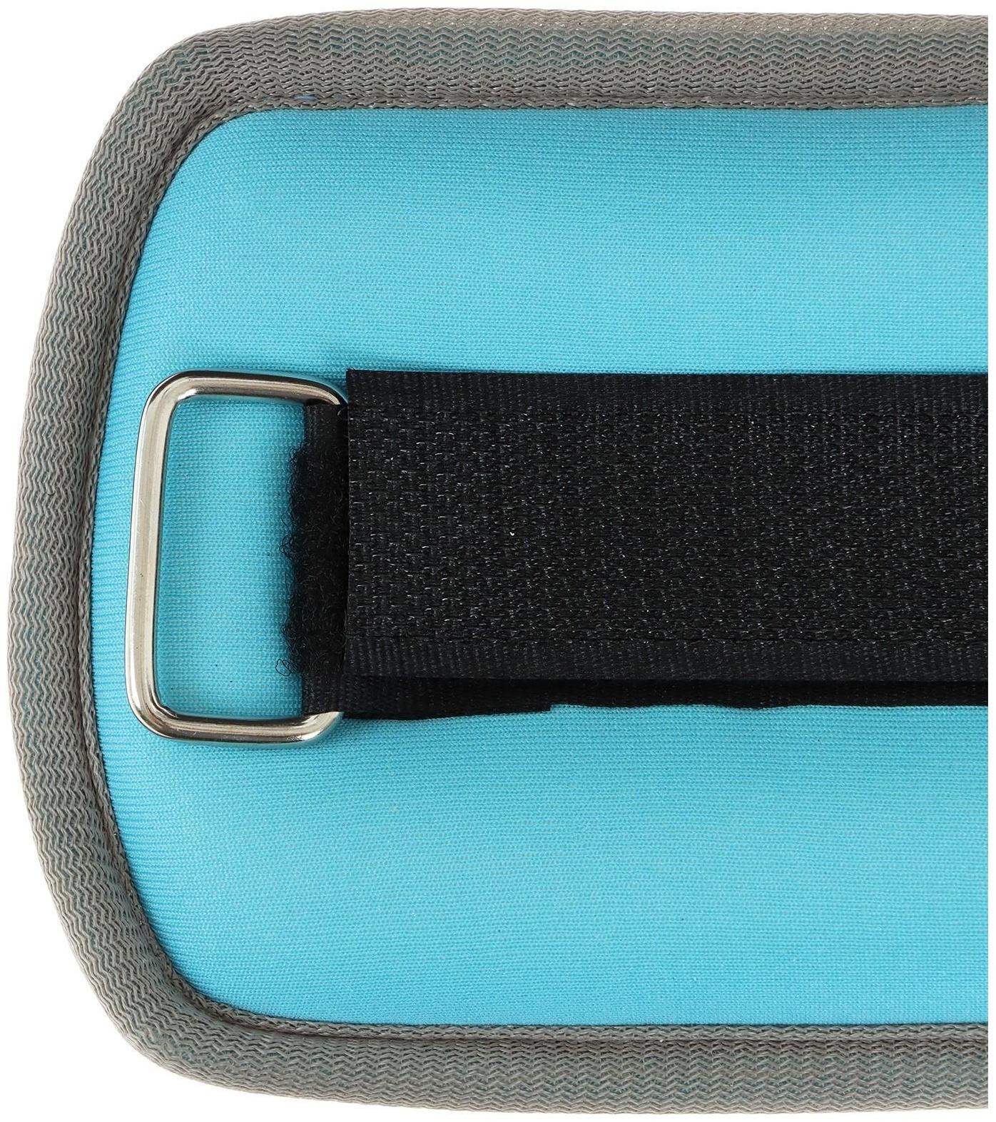 Утяжелитель неопреновый 2 шт. х 0,25 кг, цвет голубой