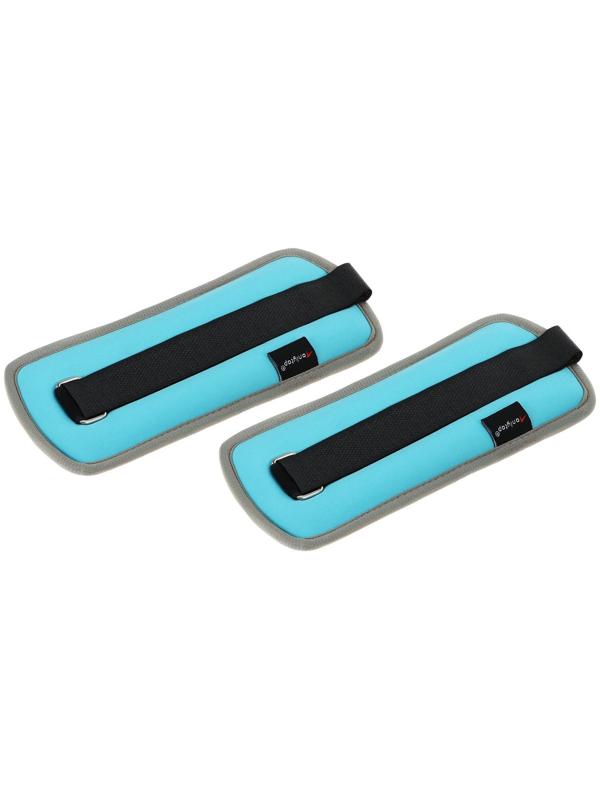 Утяжелитель неопреновый 2 шт. х 0,25 кг, цвет голубой