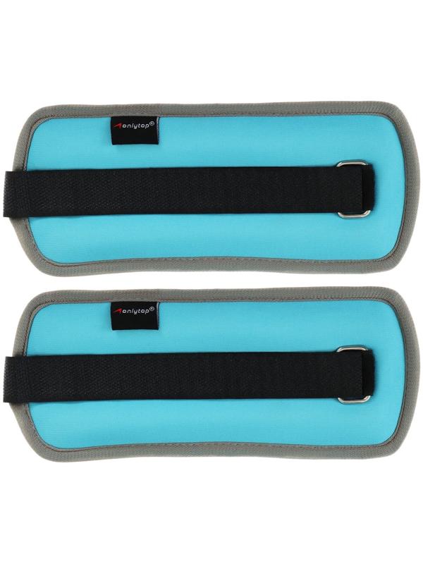 Утяжелитель неопреновый 2 шт. х 0,25 кг, цвет голубой