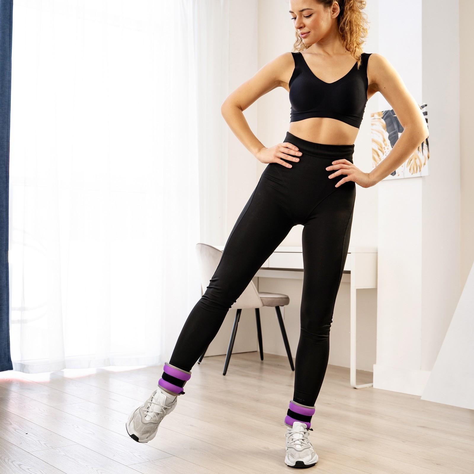 Утяжелитель неопреновый 2 шт. х 0,25 кг, цвет фиолетовый