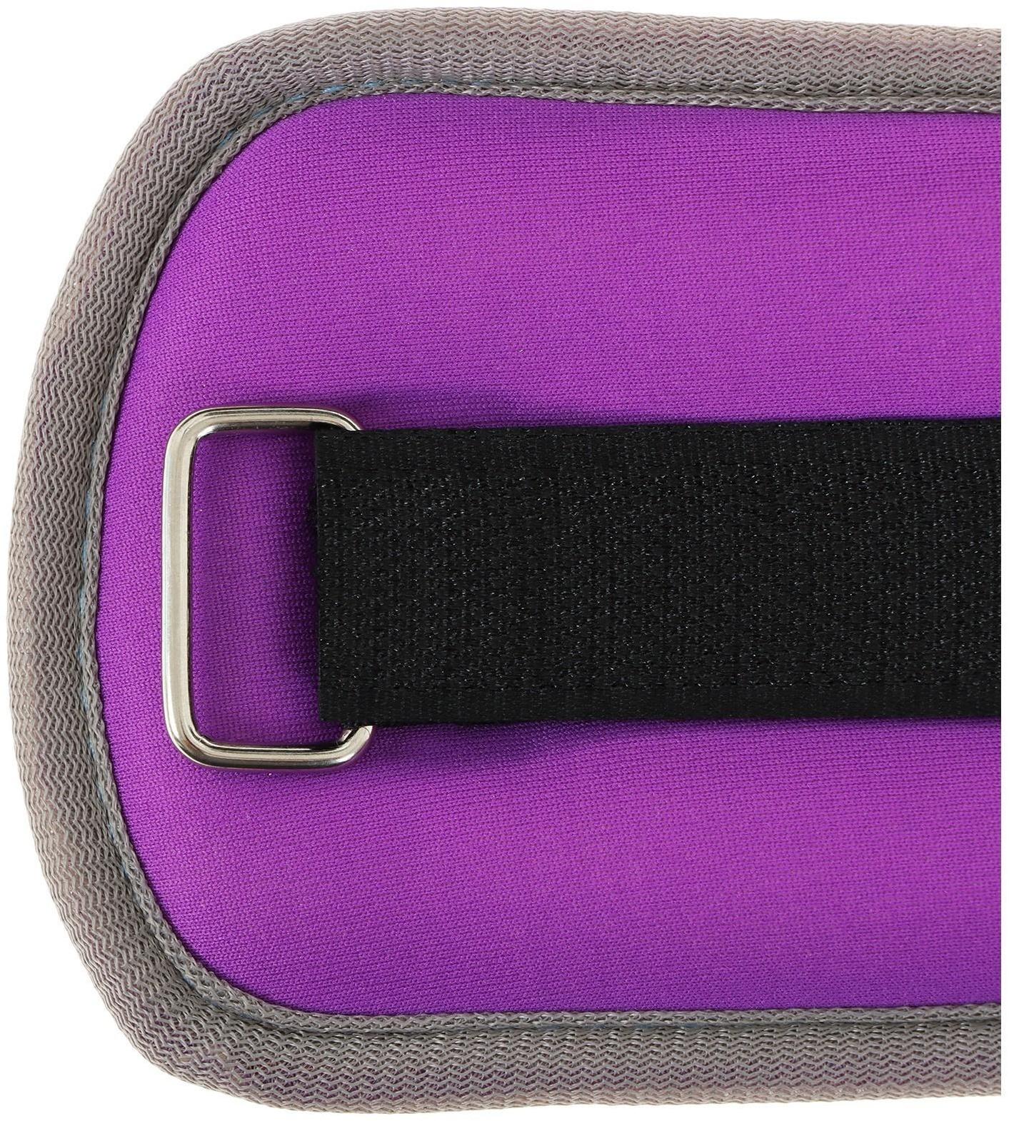 Утяжелитель неопреновый 2 шт. х 0,25 кг, цвет фиолетовый