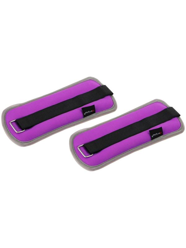 Утяжелитель неопреновый 2 шт. х 0,25 кг, цвет фиолетовый