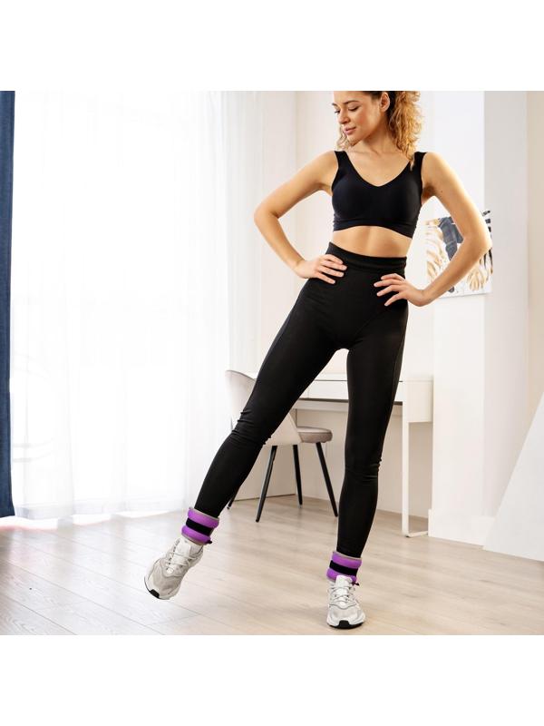 Утяжелитель неопреновый 2 шт. х 0,25 кг, цвет фиолетовый