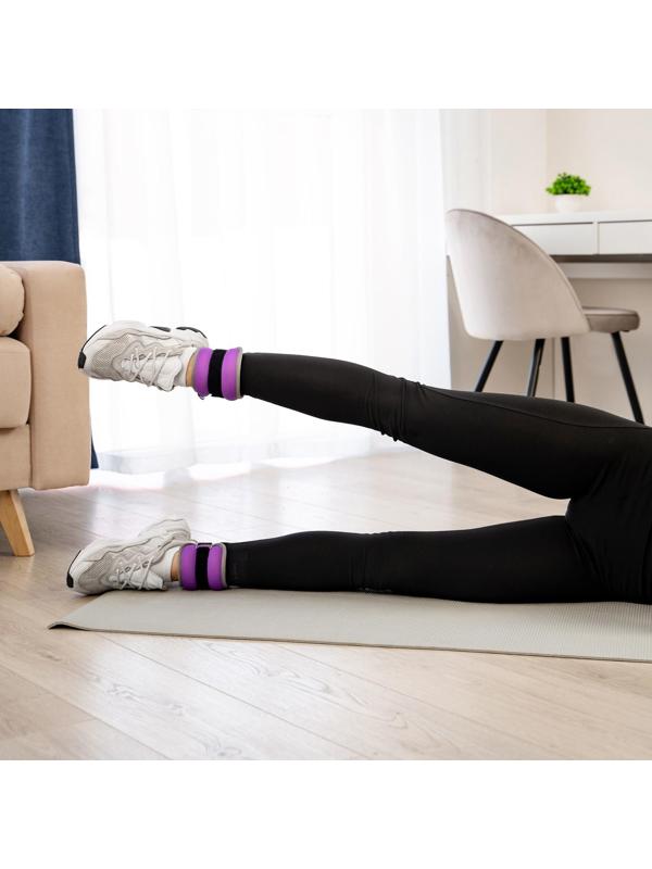 Утяжелитель неопреновый 2 шт. х 0,25 кг, цвет фиолетовый