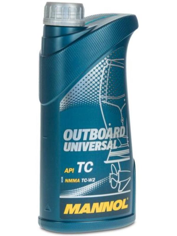 Масло моторное MANNOL 2T мин. Outboard Universal, 1 л