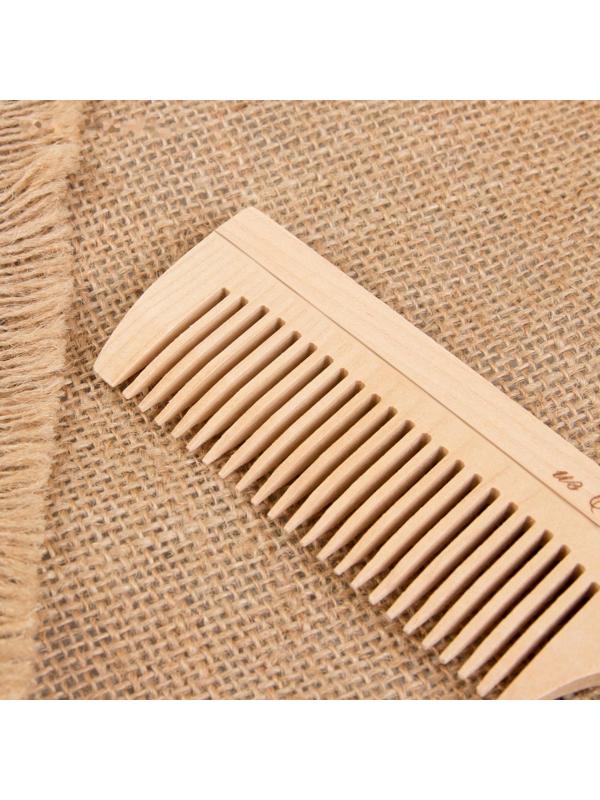Расчёска, 19,5 × 4,5 см, цвет «светлое дерево»