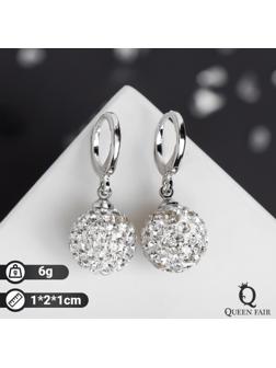 Серьги со стразами 