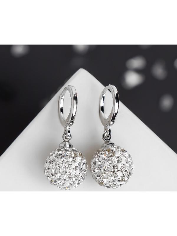 Серьги со стразами 