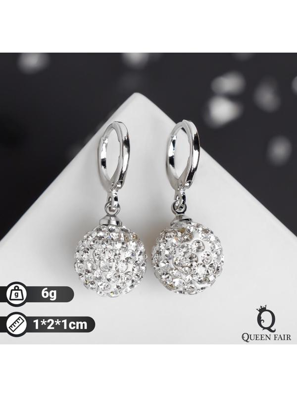 Серьги со стразами 