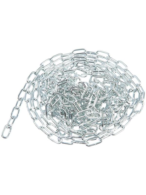 Цепь оцинк. DIN 766,кор.звено  3мм , 5м