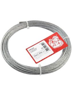 Трос стальной  DIN 3055   2мм , 20м