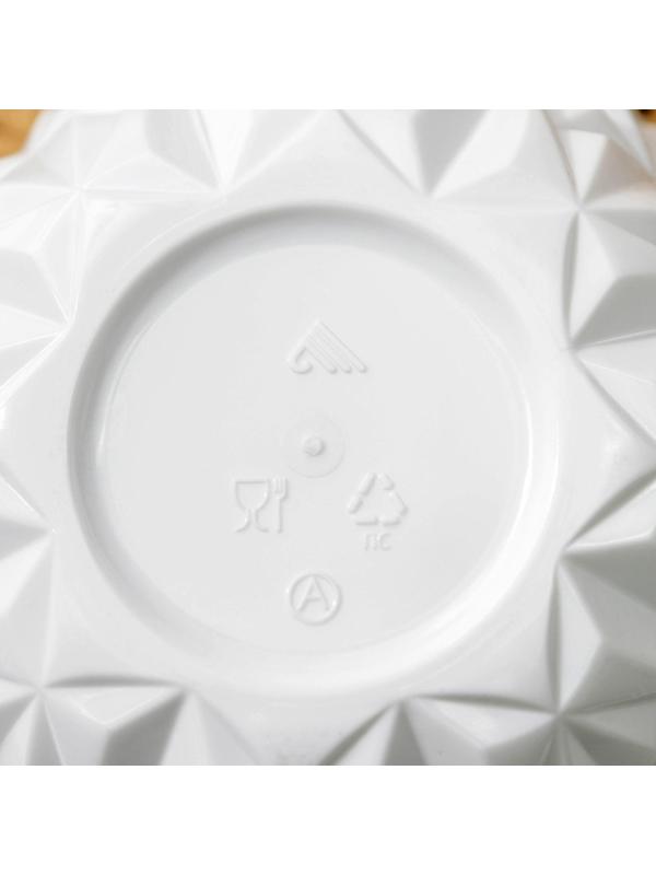 Сахарница с крышкой «Шарм», 350 мл, цвет белый