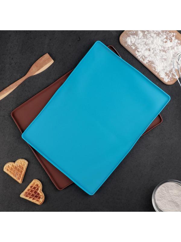 Противень силиконовый «Криспи», 40×30 см, цвет МИКС