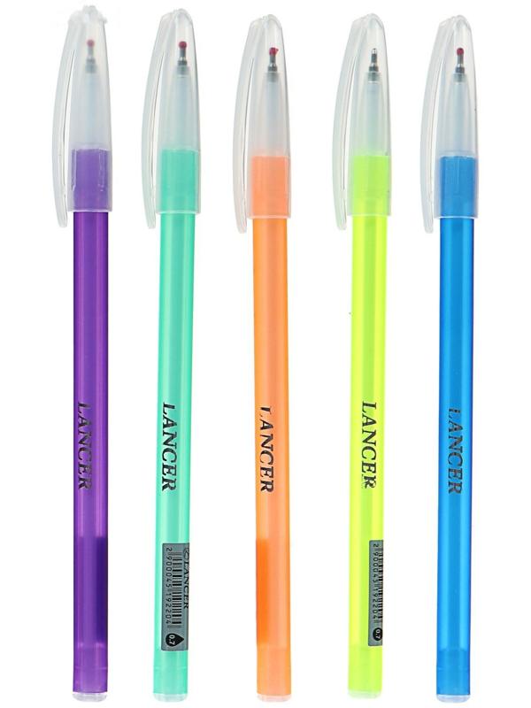 Ручка шариковая 0,7 мм, в дисплее, синяя, корпус цветной МИКС (штрихкод на штуке)