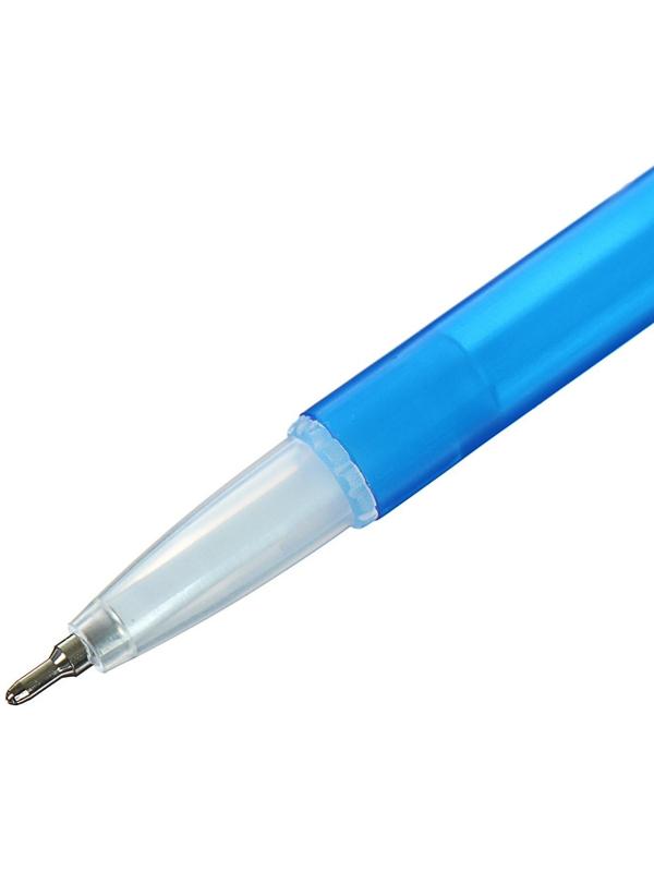 Ручка шариковая 0,7 мм, в дисплее, синяя, корпус цветной МИКС (штрихкод на штуке)