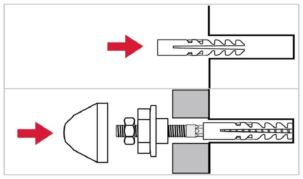 Набор для крепления раковин и писсуаров ЗУБР 44220, D предв-го сверления - 14мм, цвет белый