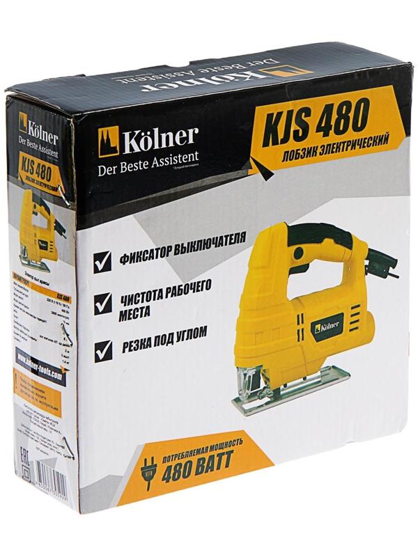Лобзик электрический Kolner KJS 480, 480 Вт, 0-3000 ход/мин, ход 18 мм, пропил 55 мм , 45°