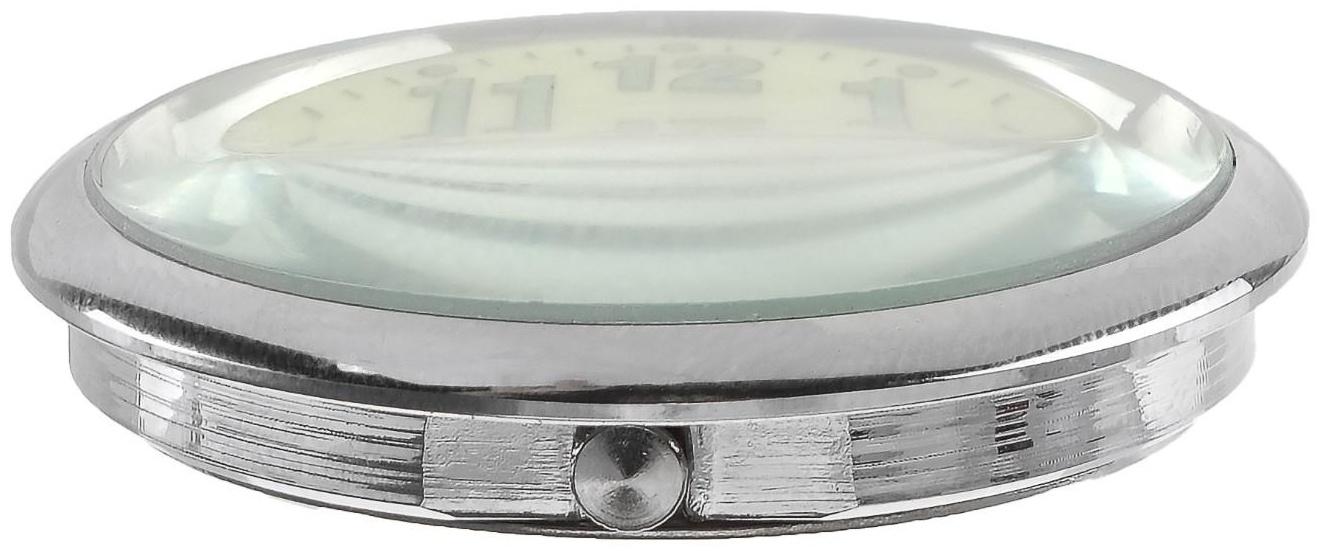 Часы автомобильные, внутрисалонные, d 4.5 см, фотолюминесцентный циферблат