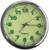 Часы автомобильные, внутрисалонные, d 4.5 см, фотолюминесцентный циферблат