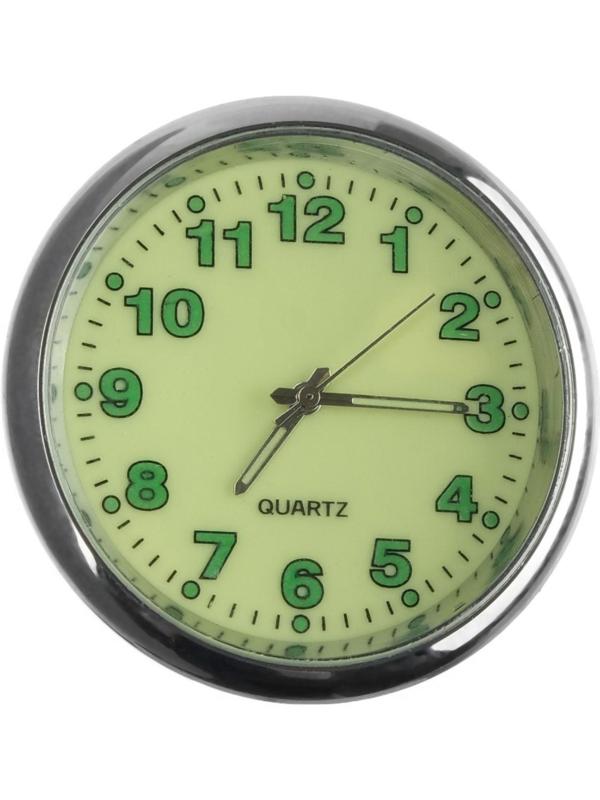 Часы автомобильные, внутрисалонные, d 4.5 см, фотолюминесцентный циферблат