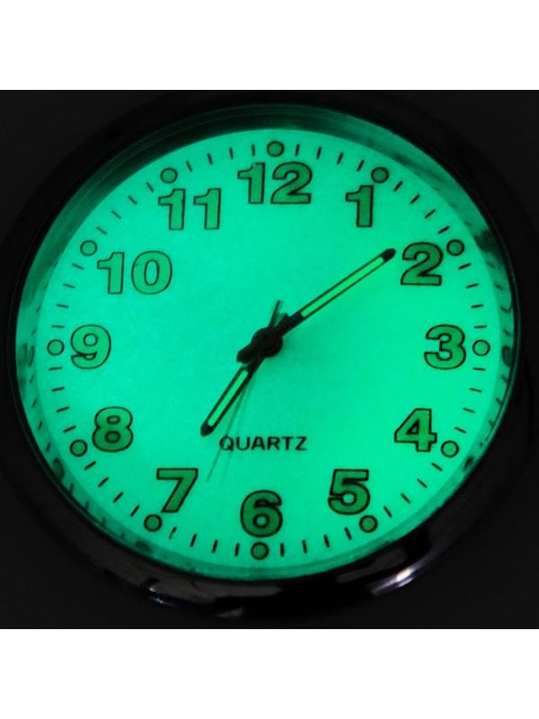 Часы автомобильные, внутрисалонные, d 4.5 см, фотолюминесцентный циферблат