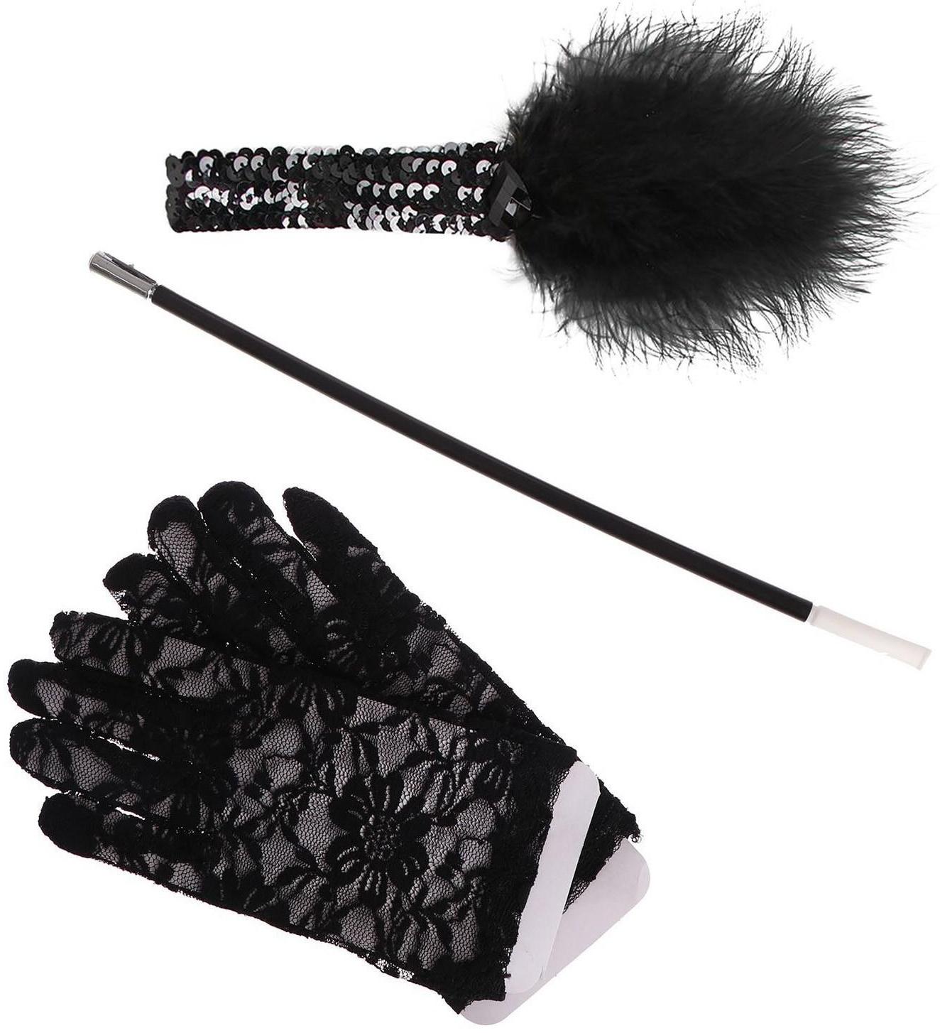 Карнавальный набор «Gangster party», повязка, перчатки, мундштук