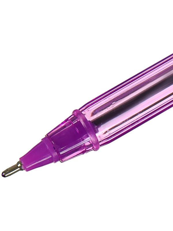 Ручка шариковая 0,5 мм, стержень синий, корпус МИКС тонированный, масляные чернила (штрихкод на штуке