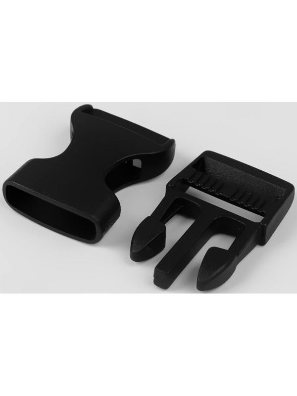 Фастекс 20 мм, нагрузка до 15 кг, 10 шт, цвет чёрный