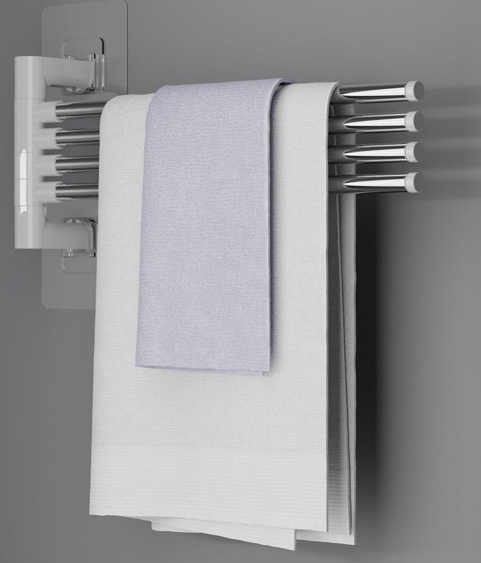 Держатель для полотенец, 4 спицы, на липучках