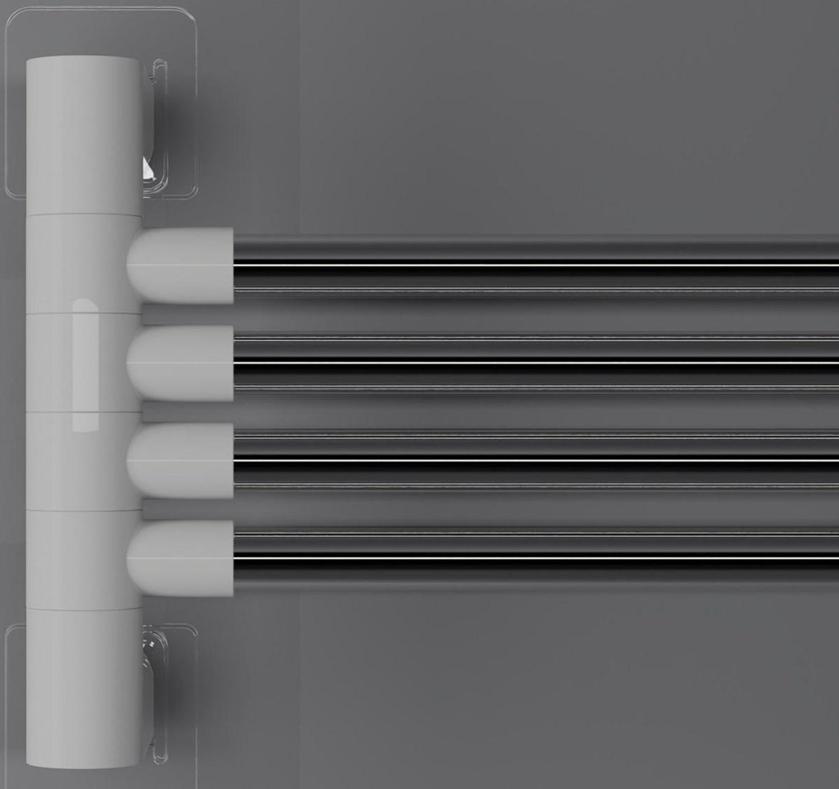 Держатель для полотенец, 4 спицы, на липучках