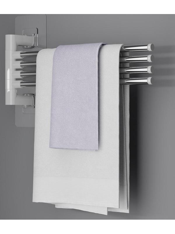 Держатель для полотенец, 4 спицы, на липучках