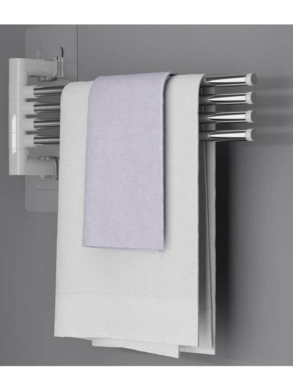 Держатель для полотенец, 4 спицы, на липучках