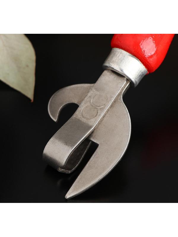 Открывалка не клепаная,16×4 см, с художественной росписью и ручкой из бука